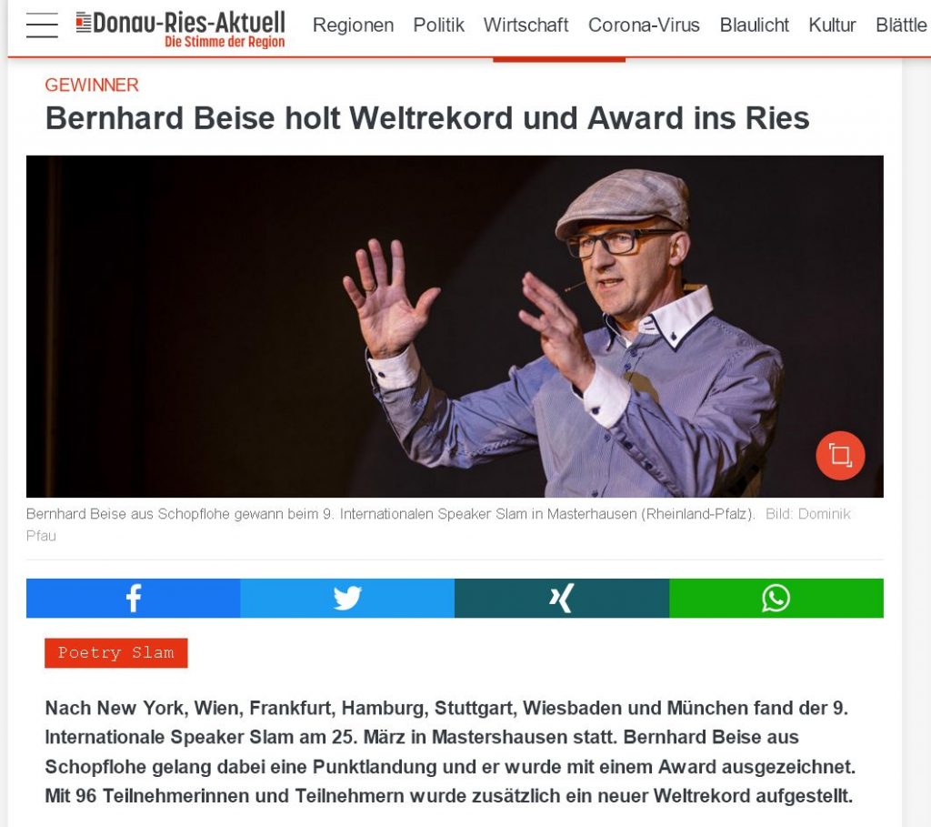 Bernhard Beise Donau-Ries Aktuell